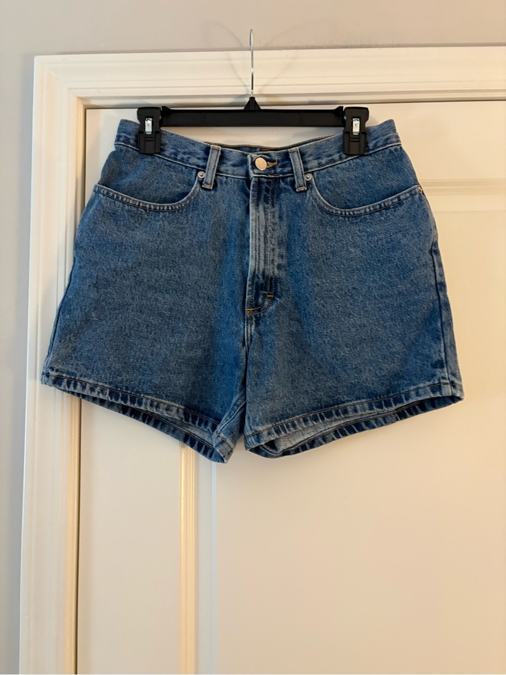 J. Crew Women’s Classic High-Rise Blue Denim Shorts - Picture 12 of 12